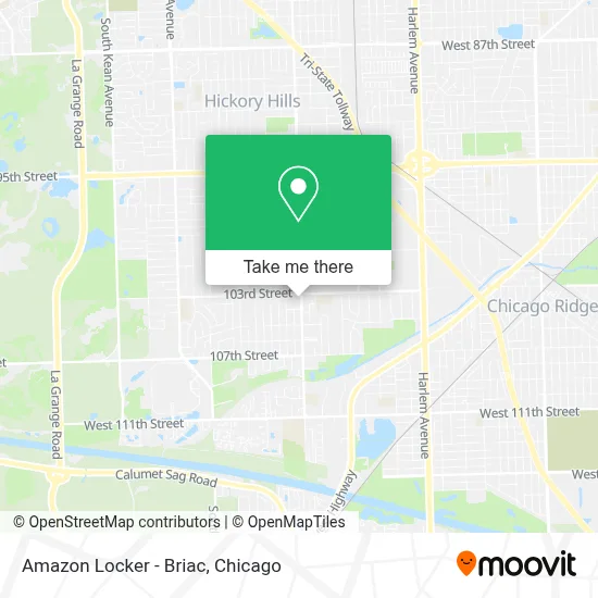 Amazon Locker - Briac map