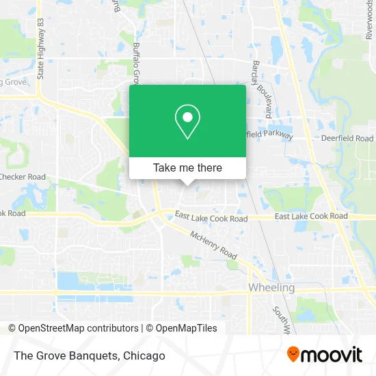 The Grove Banquets map