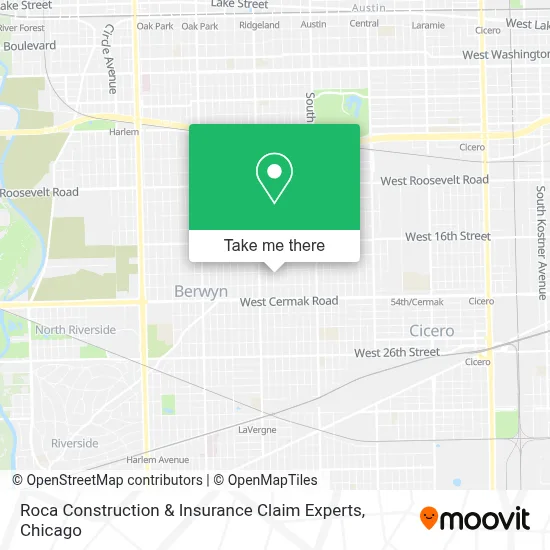 Roca Construction & Insurance Claim Experts map
