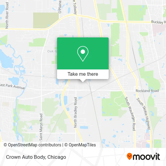 Crown Auto Body map