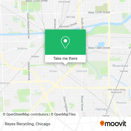 Reyes Recycling map