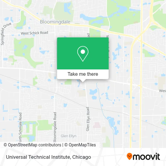 Universal Technical Institute map