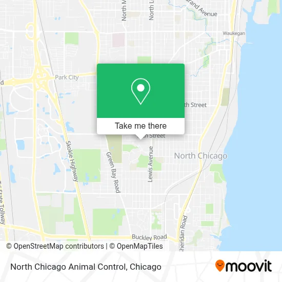 North Chicago Animal Control map