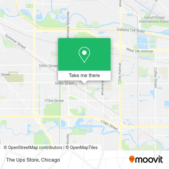 The Ups Store map