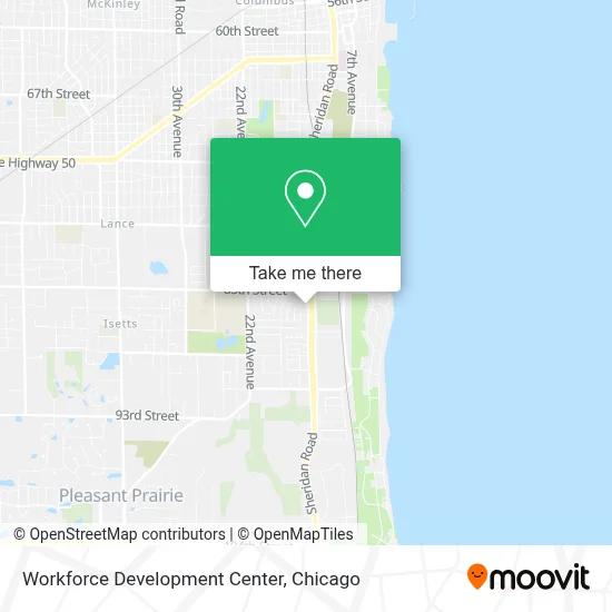 Workforce Development Center map