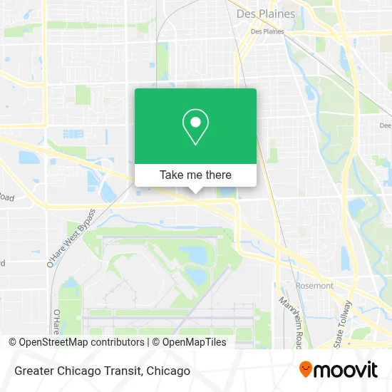 Greater Chicago Transit map
