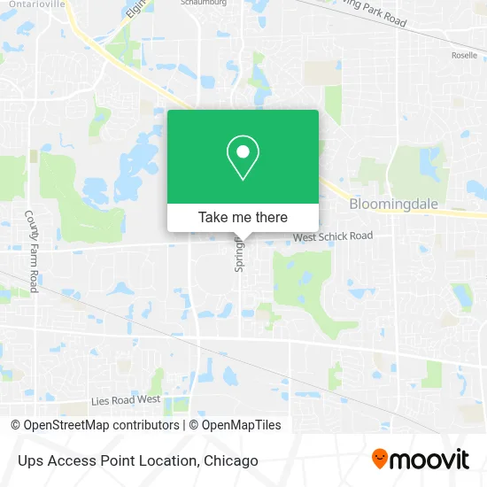 Ups Access Point Location map