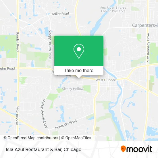 Isla Azul Restaurant & Bar map