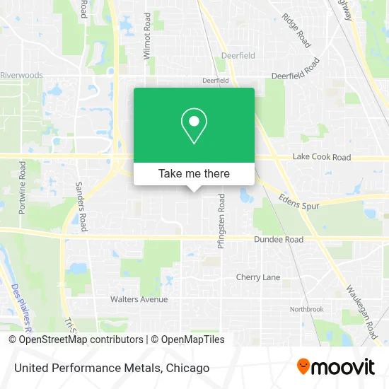 United Performance Metals map