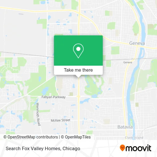 Search Fox Valley Homes map