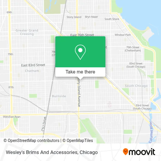 Wesley's Brims And Accessories map