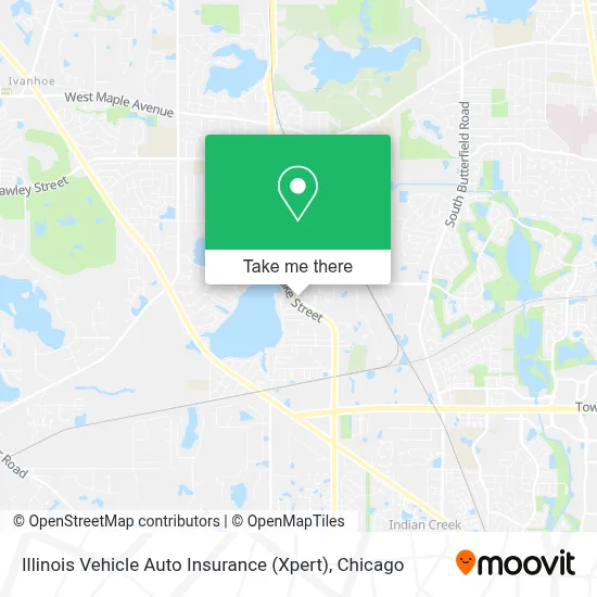 Illinois Vehicle Auto Insurance (Xpert) map