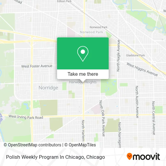 Polish Weekly Program In Chicago map