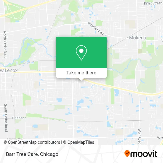 Barr Tree Care map