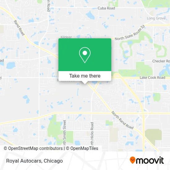 Royal Autocars map