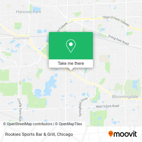 Rookies Sports Bar & Grill map