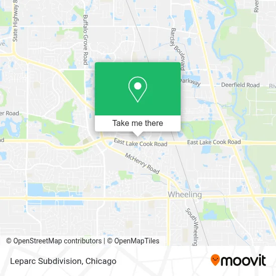 Leparc Subdivision map