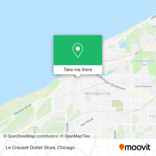 Le Creuset Outlet Store map