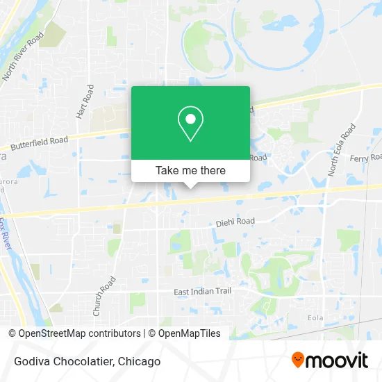 Godiva Chocolatier map