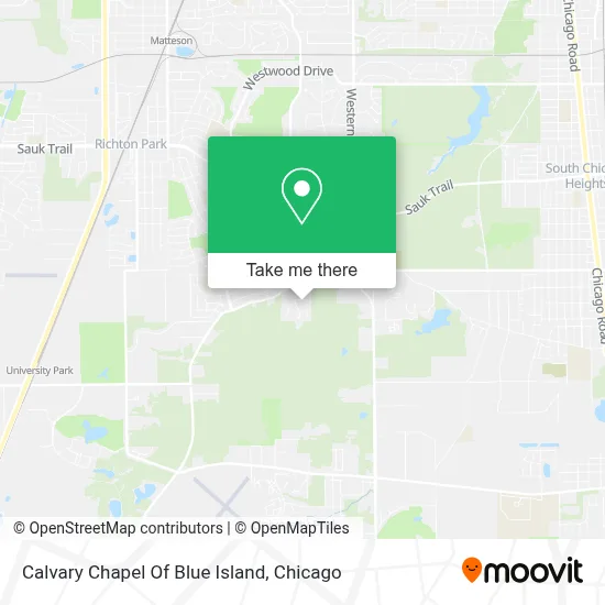 Calvary Chapel Of Blue Island map