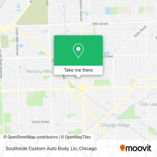 Southside Custom Auto Body, Llc map