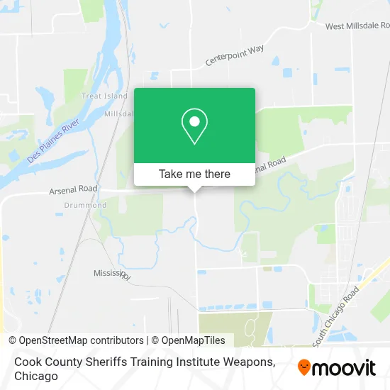 Cook County Sheriffs Training Institute Weapons map