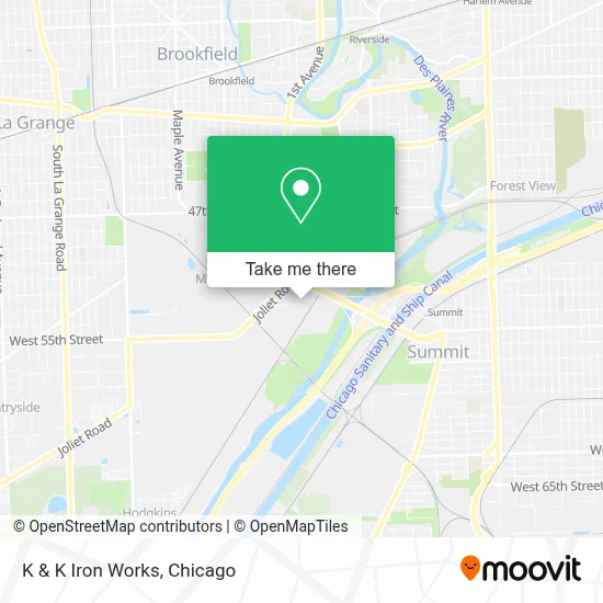 K & K Iron Works map