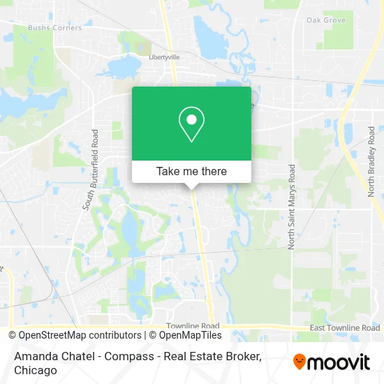 Amanda Chatel - Compass  - Real Estate Broker map