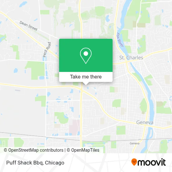 Puff Shack Bbq map