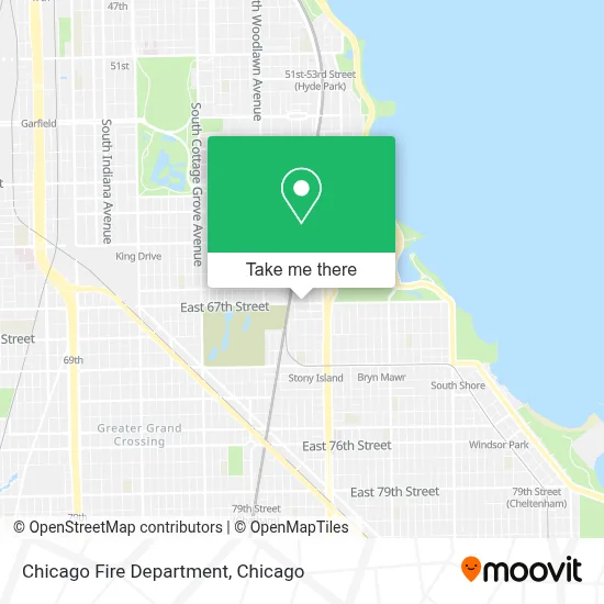 Chicago Fire Department map
