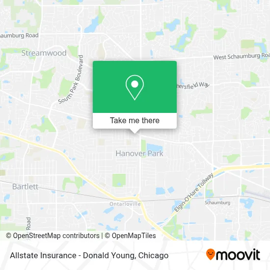 Allstate Insurance - Donald Young map