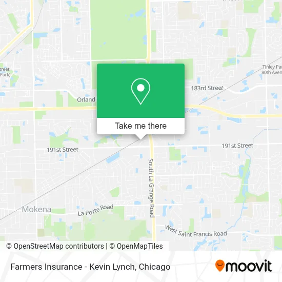 Farmers Insurance - Kevin Lynch map