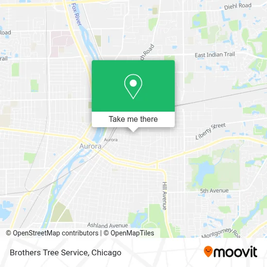 Brothers Tree Service map