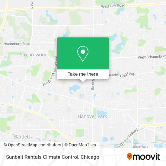 Sunbelt Rentals Climate Control map
