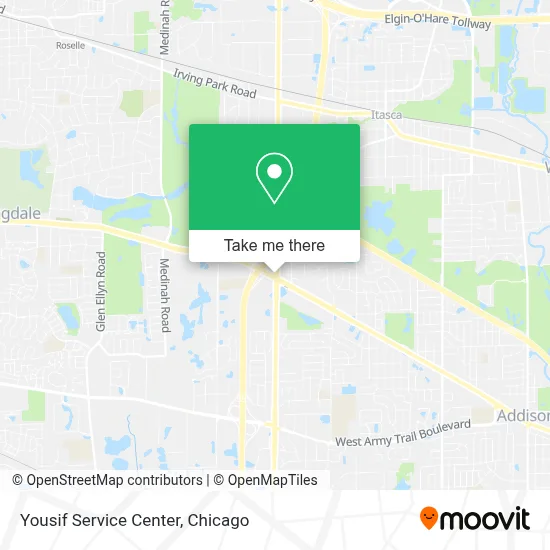 Yousif Service Center map