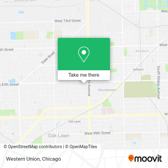 Western Union map