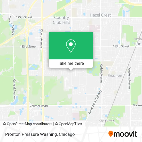 Prontoh Pressure Washing map