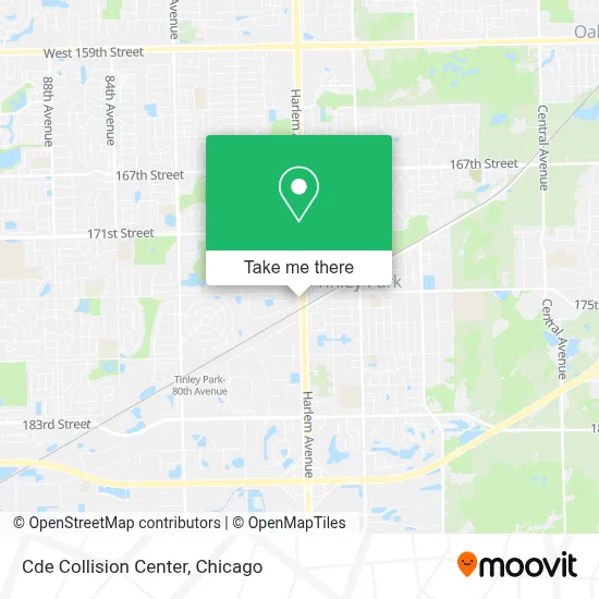 Cde Collision Center map