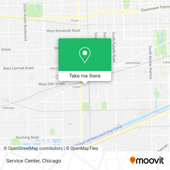 Service Center map
