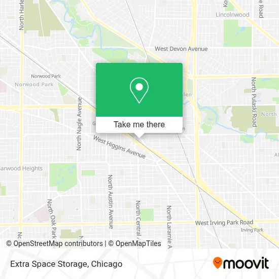 Extra Space Storage map