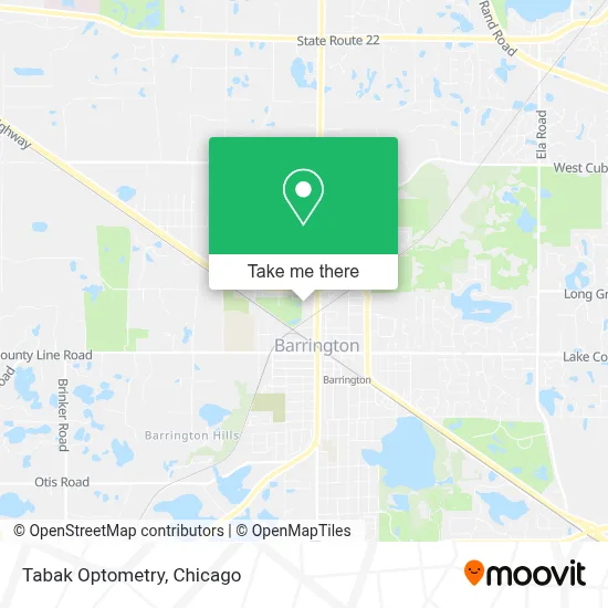 Tabak Optometry map