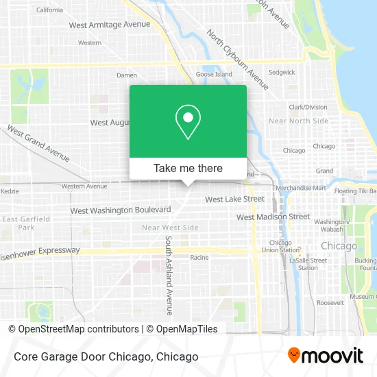 Core Garage Door Chicago map