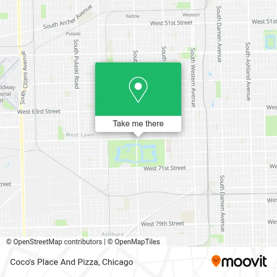 Coco's Place And Pizza map