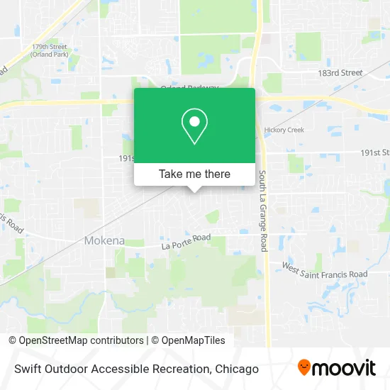 Swift Outdoor Accessible Recreation map