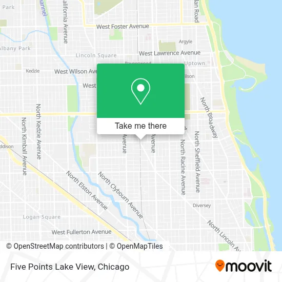 Five Points Lake View map