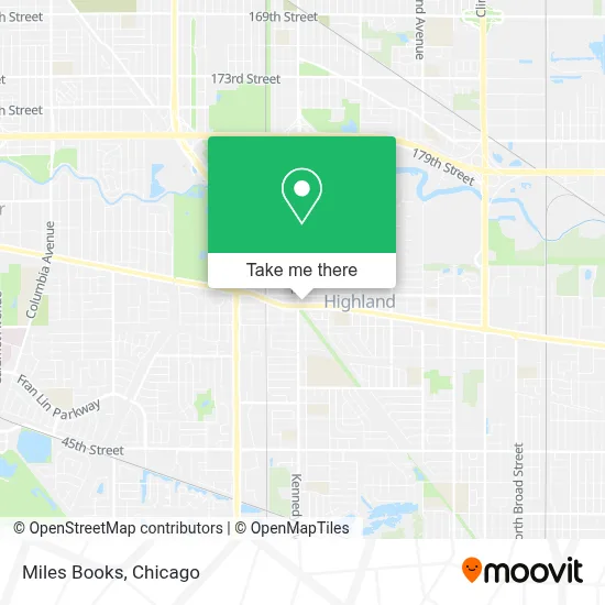 Miles Books map