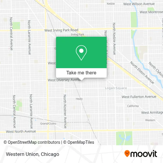 Western Union map
