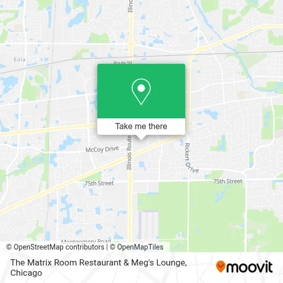 The Matrix Room Restaurant & Meg's Lounge map