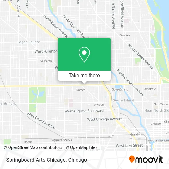 Springboard Arts Chicago map