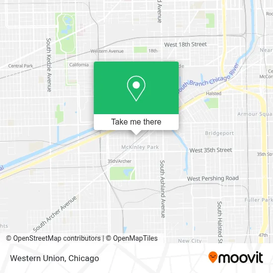 Western Union map
